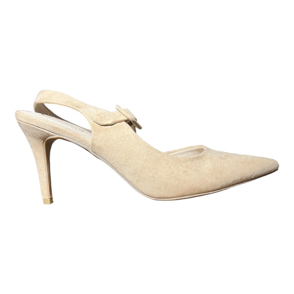 Women Cato Beige Heels Size 11 Heel 4”